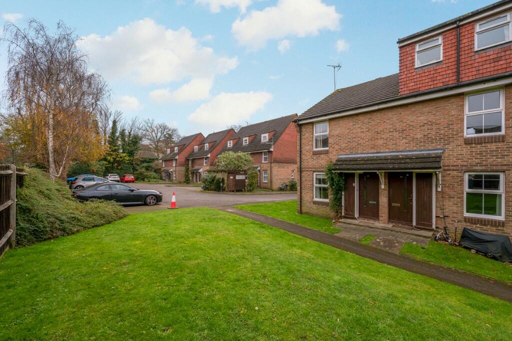 Lawn behind flat