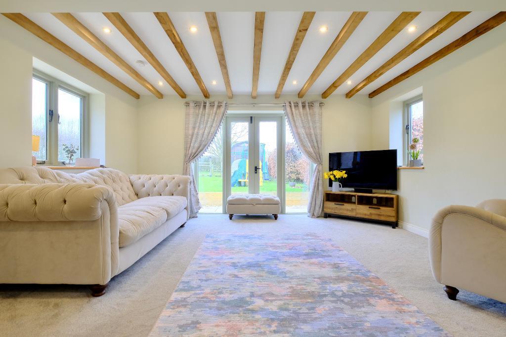 Sitting room with French doors