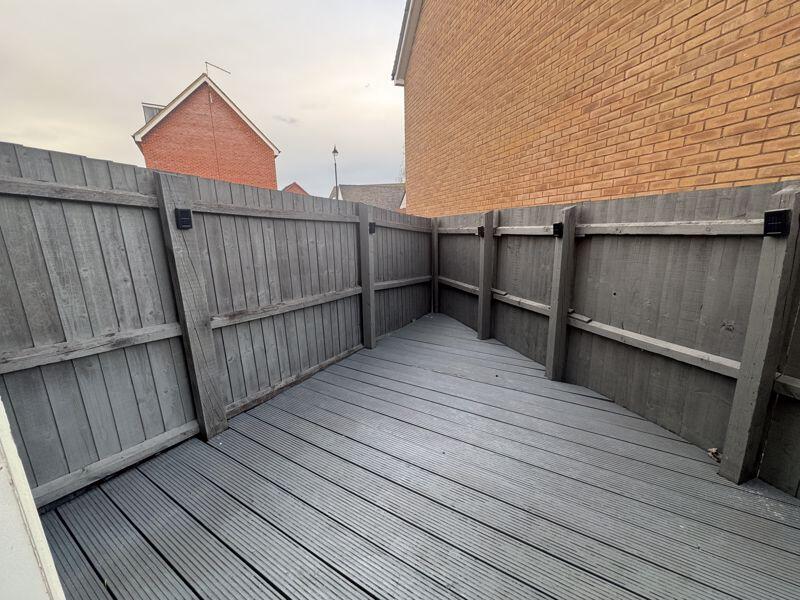 Rear garden decking