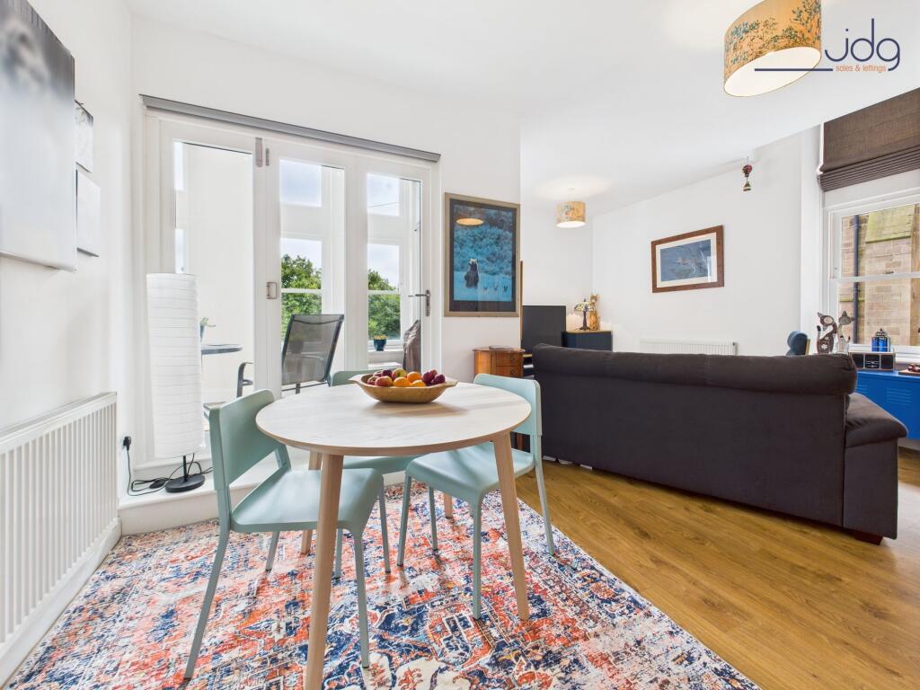 Open Plan Kitchen, Living, Dining with entrance to the balcony