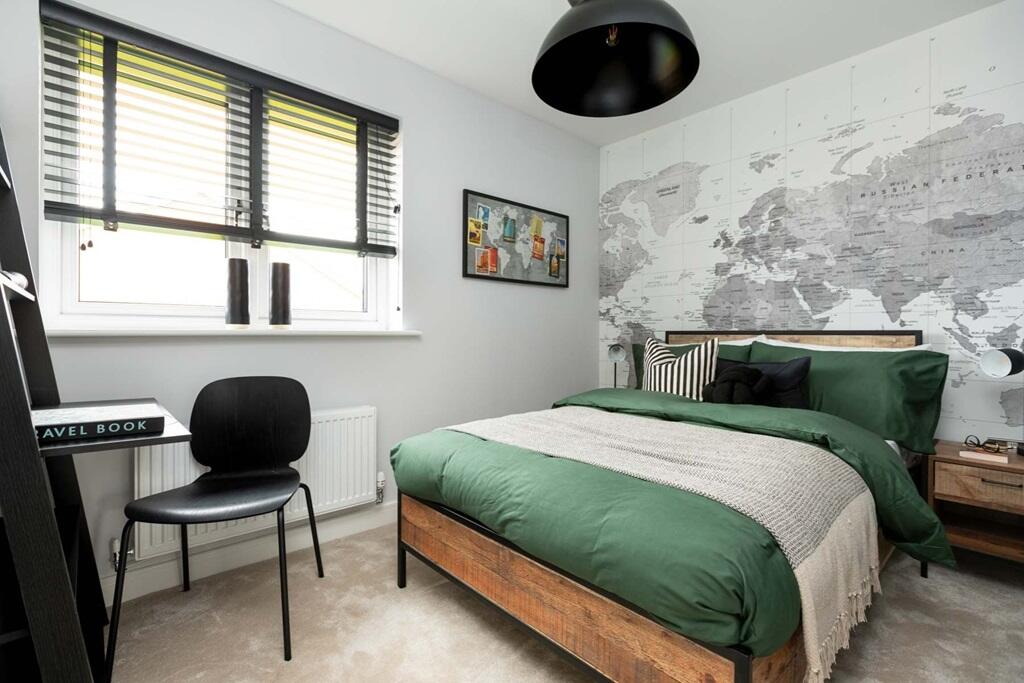 Bedroom 4 has additional space for built-in wardrobes