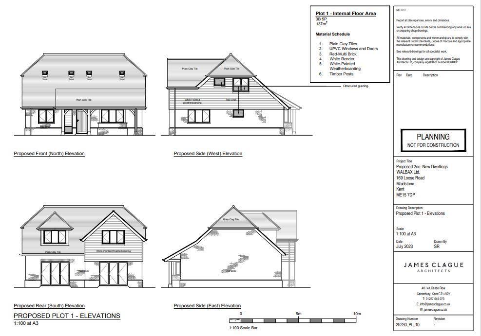 PLOT 1 ELEVATIONS