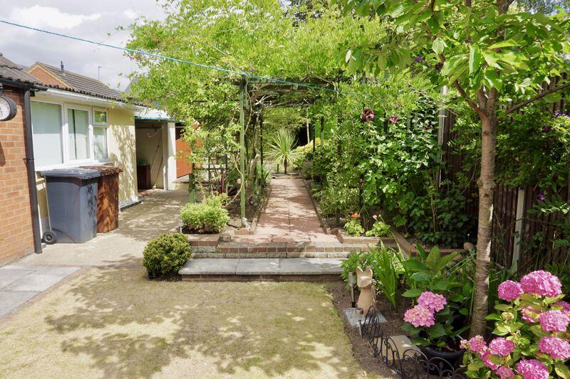 Rear garden pergola area