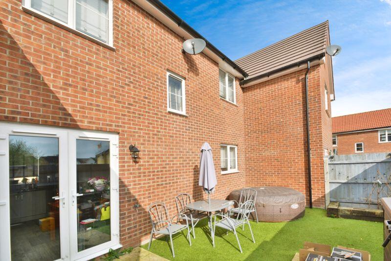 Rear garden and back of house