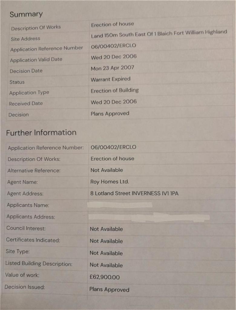 Planning Application