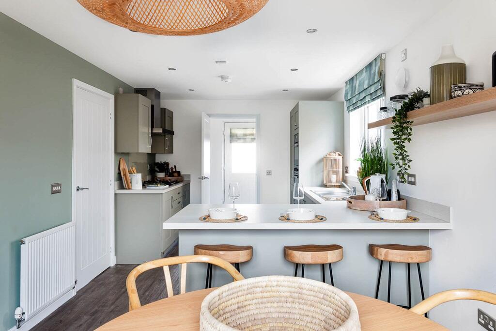 Open plan dining kitchen perfect for family meals and socialising