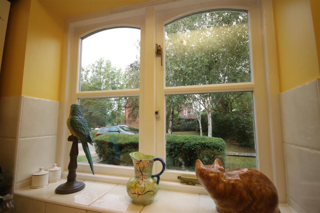 OUTLOOK FROM KITCHEN WINDOW: