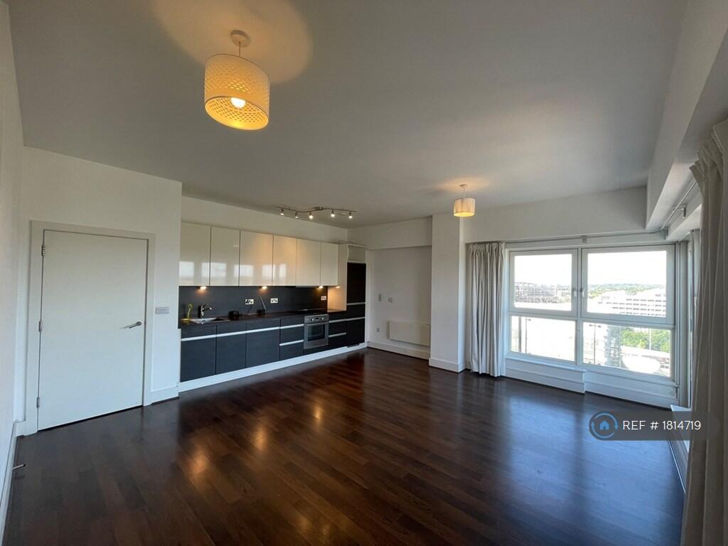 Living Room With Open Plan Kitchen