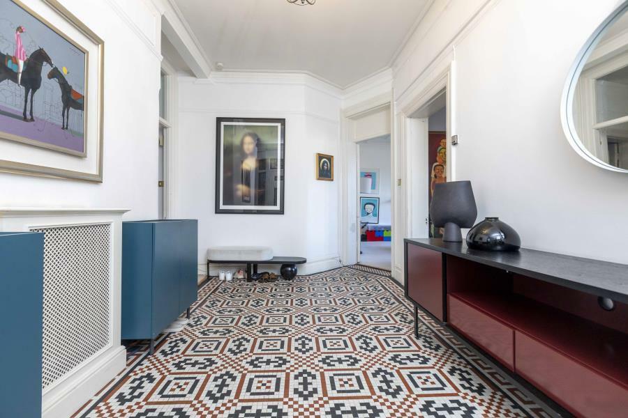Tiled entrance