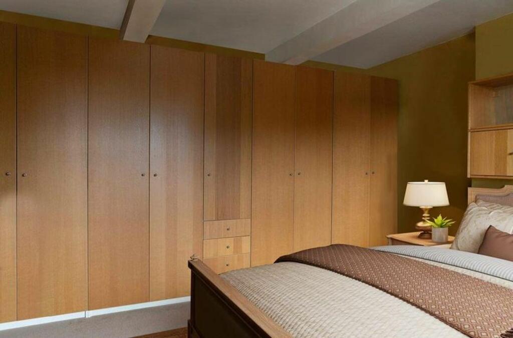 Ample storage in the double bedroom