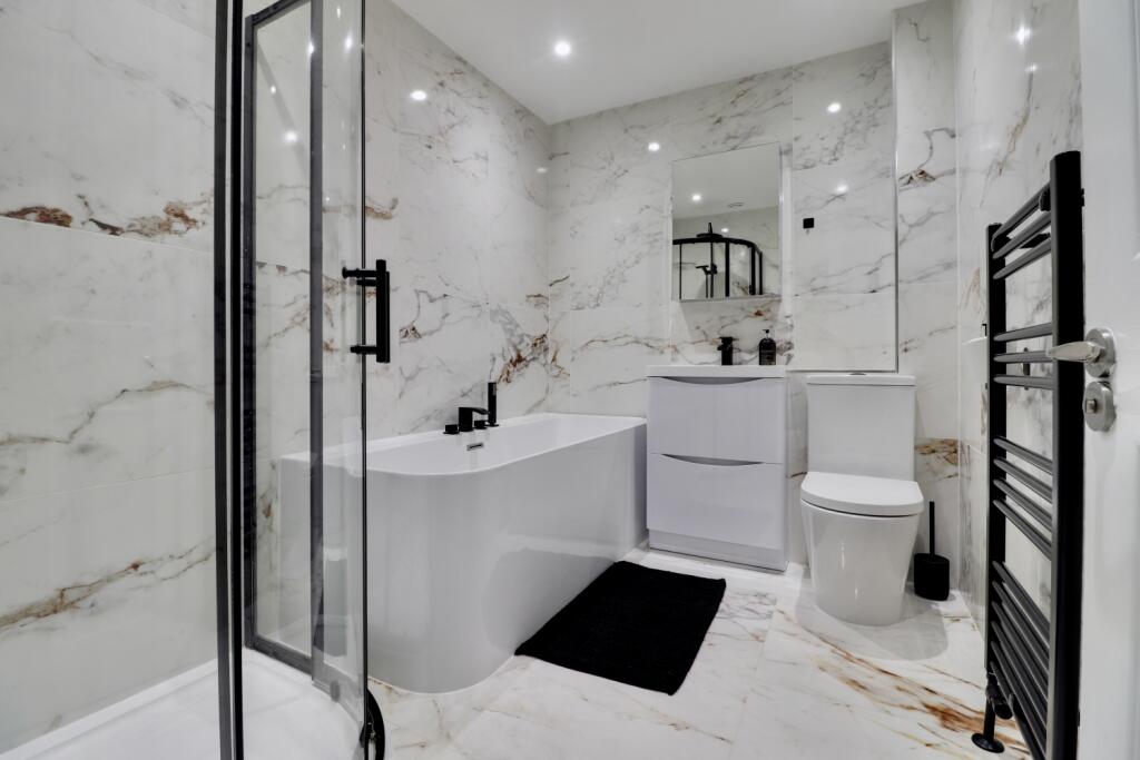 Recently fitted contemporary bathroom