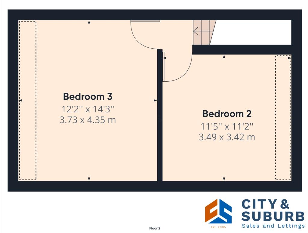 HPR130A Floorplan Top Floor