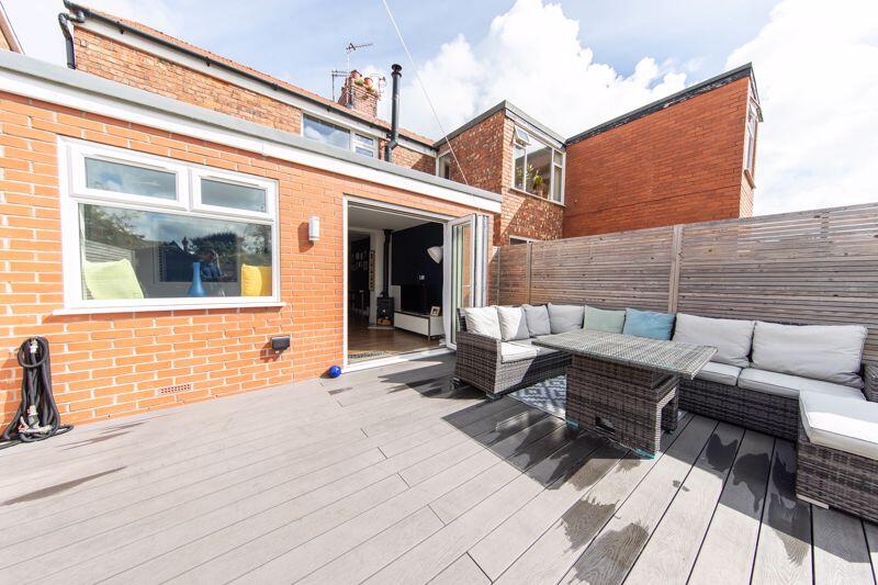 Bi-fold door to composite sun deck