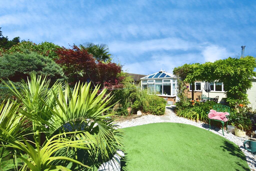 Private Rear Garden With Conservatory View