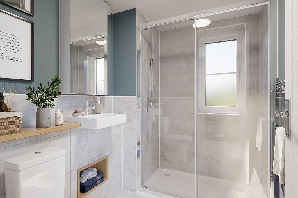 Private en suite - typical Taylor Wimpey home