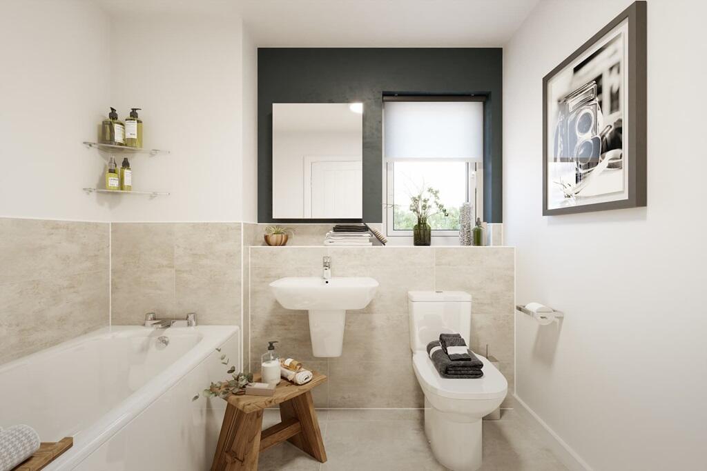 A family bathroom completes the accommodation