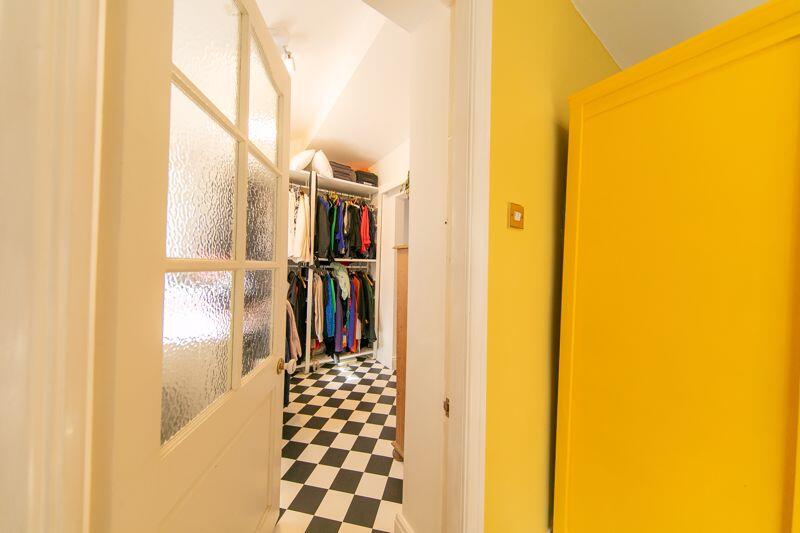 Bedroom 1 walk in wardrobe