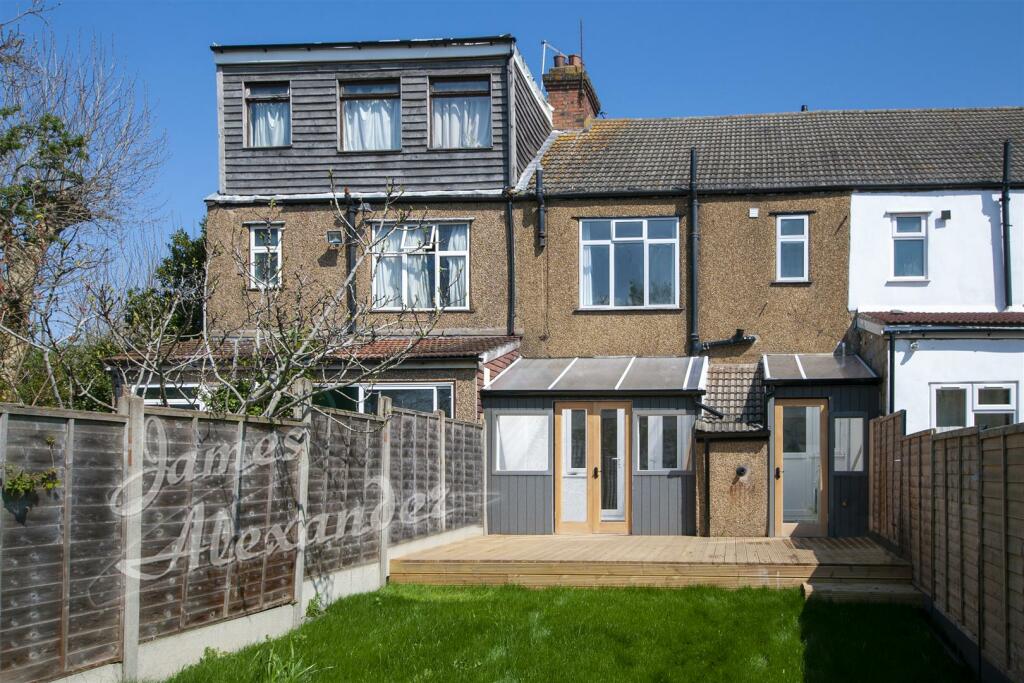 Rear of property