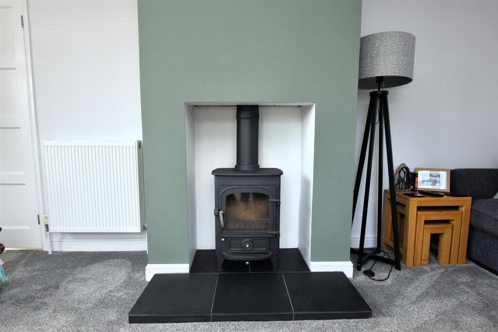 Log Burner in Lounge