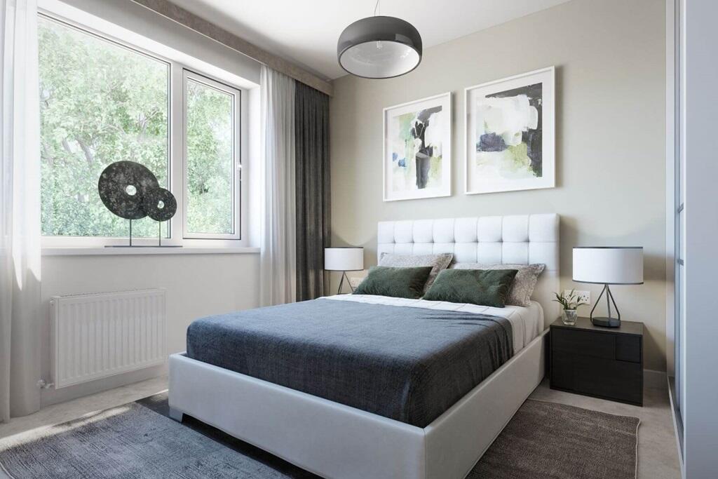 Double bedroom looks out onto the garden