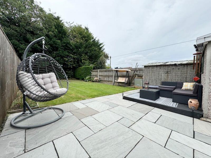 Patio area garden and raised decking