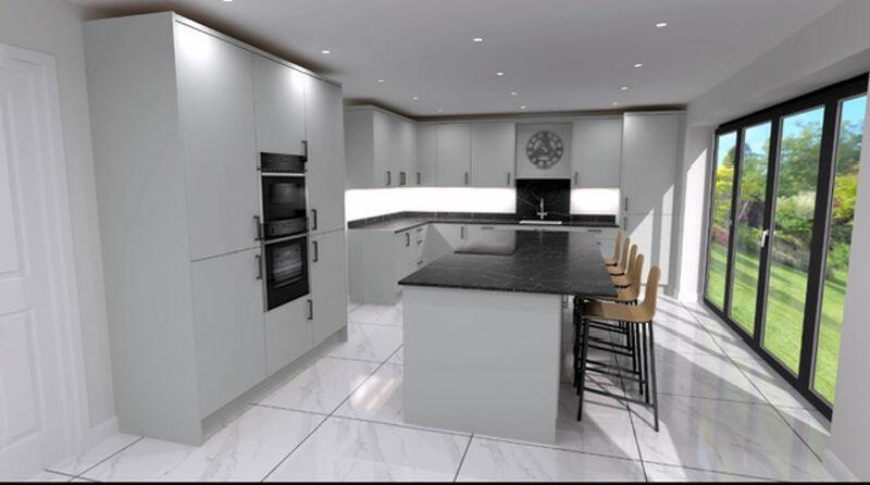 Kitchen breakfast CGI view 3