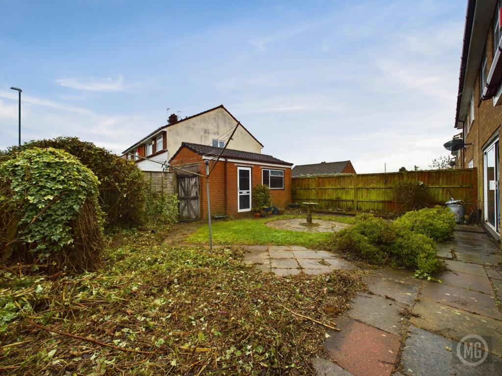 Rear Garden with Garage Access