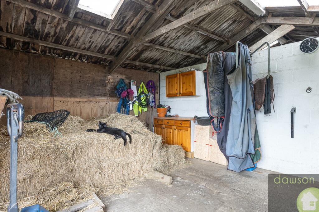 Stable block and wagon back