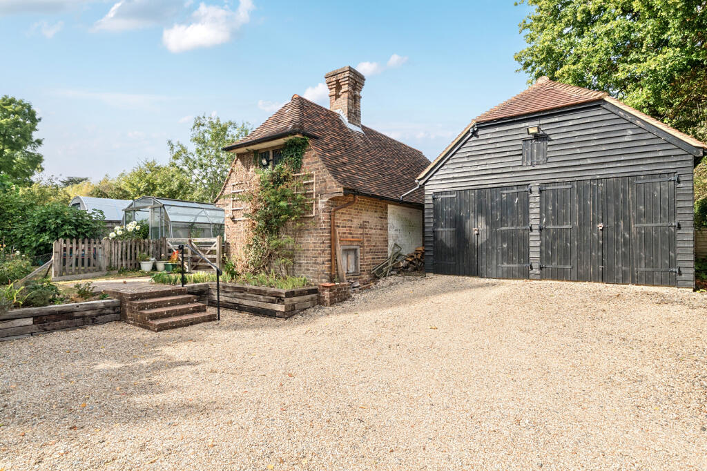 Garage &amp; brick barn