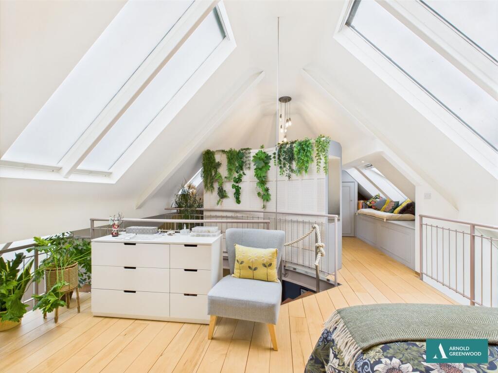 Open plan bedroom/office/dressing room