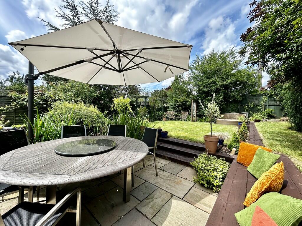 patio table and c...