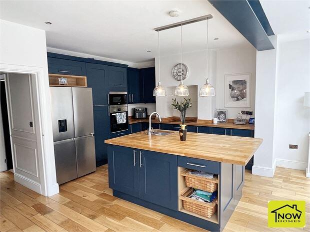 Open plan family kitchen