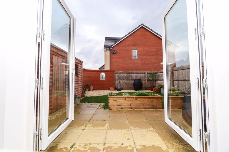 French doors to garden