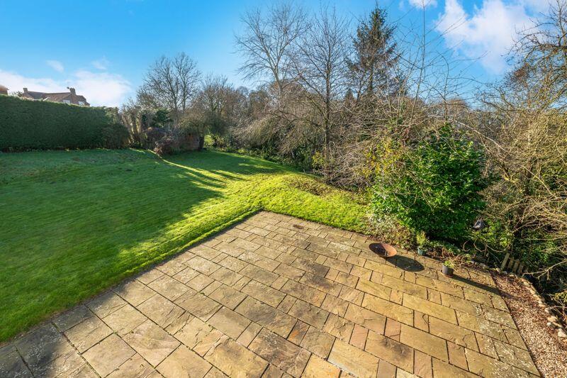 Rear patio area