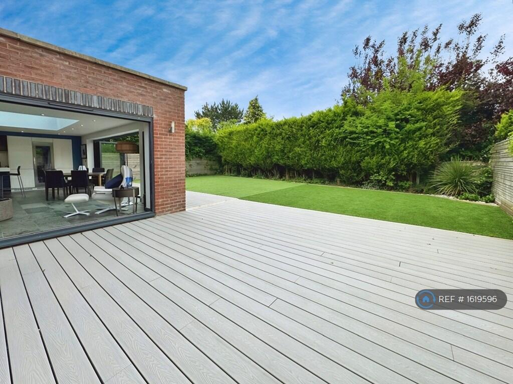 Rear Garden And Decking Area