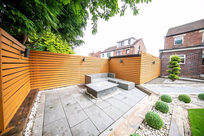 Seating area and firepit