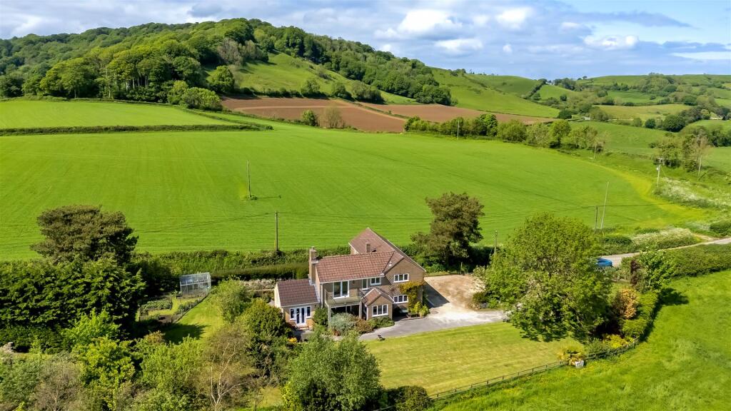 Ariel shot of property
