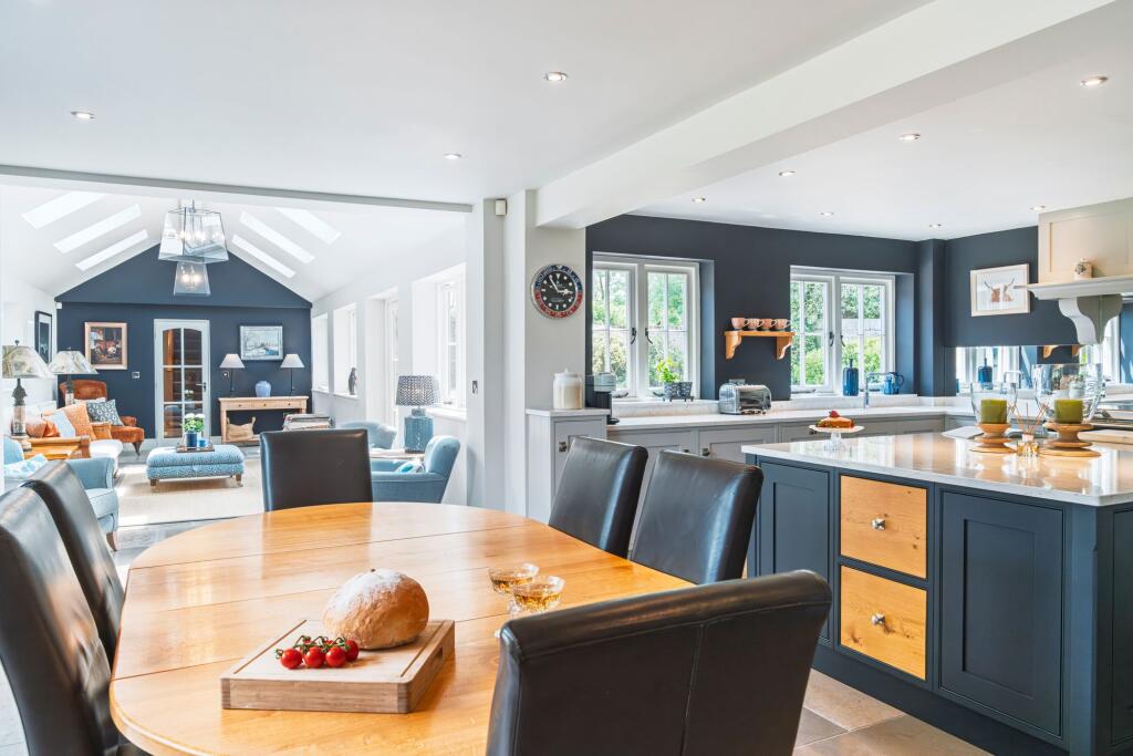 Open plan living and dining