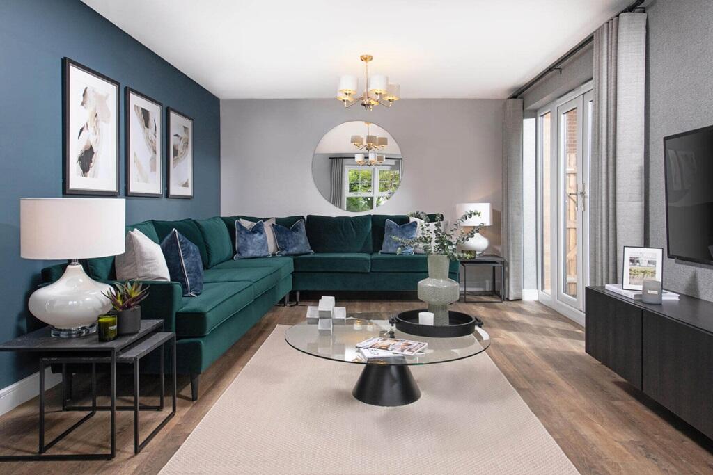 The living room offers a place for the whole family to relax together