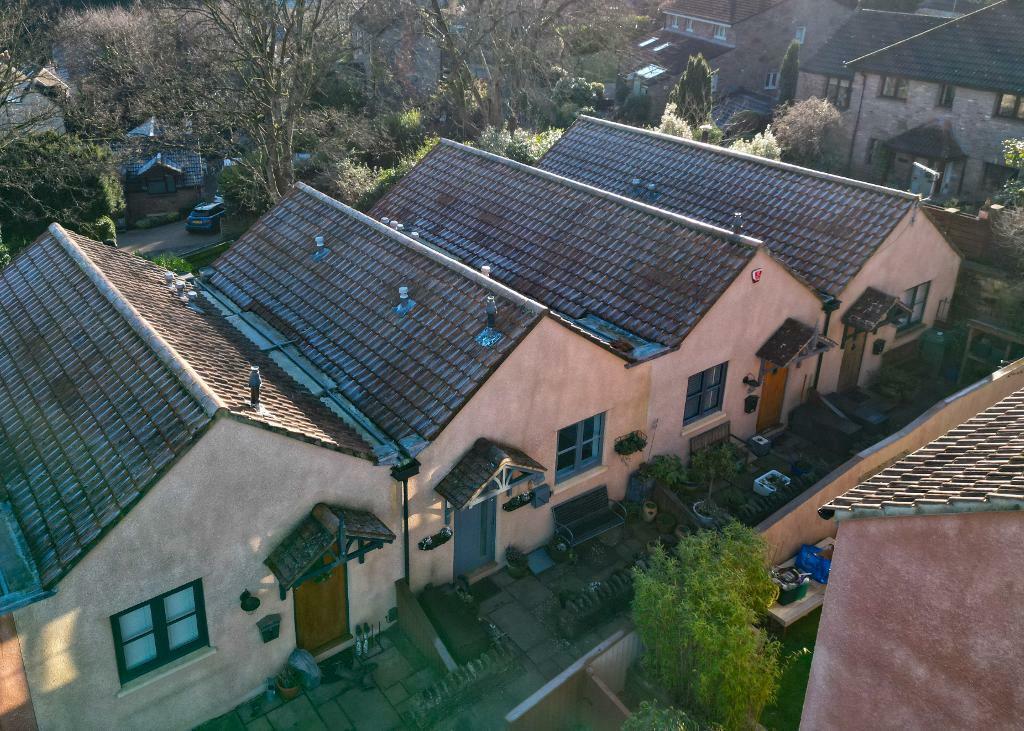 Drone photo of front elevation