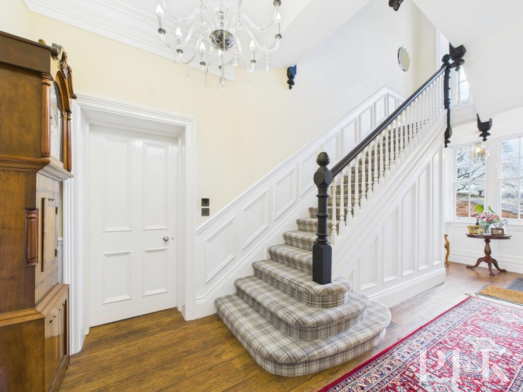 Stairs off to first floor