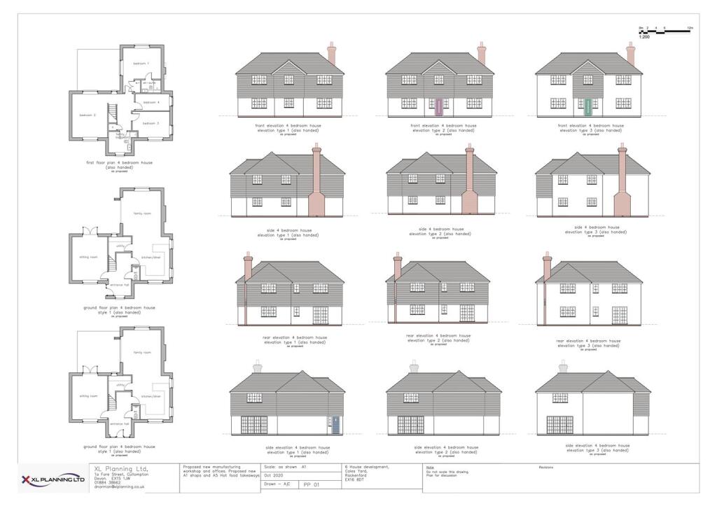 PP 01 4 Bedroom house plans and elevations (3)