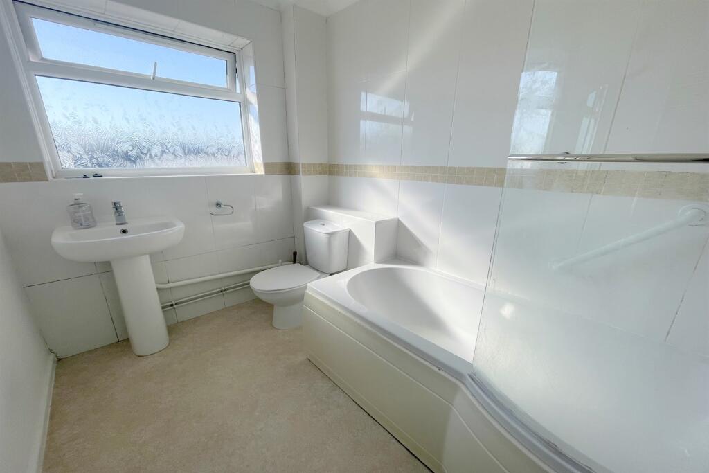 White bathroom suite
