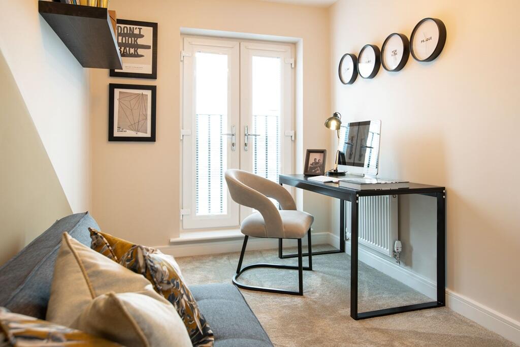 The third bedroom would make the ideal home office or children's nursery