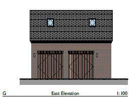 Garage front from plans.JPG