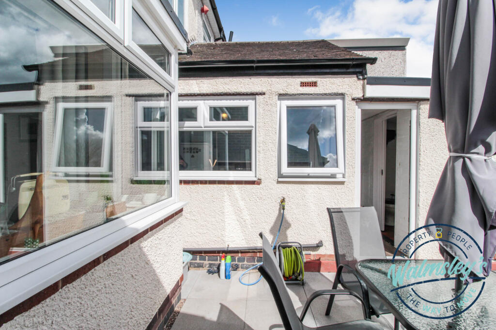 Rear lobby and patio