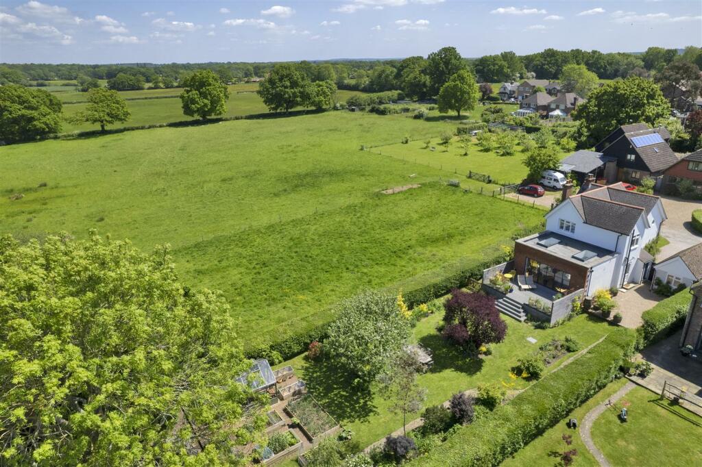 Aerial View Towards Rear &amp; Surrounding Fields.JPG