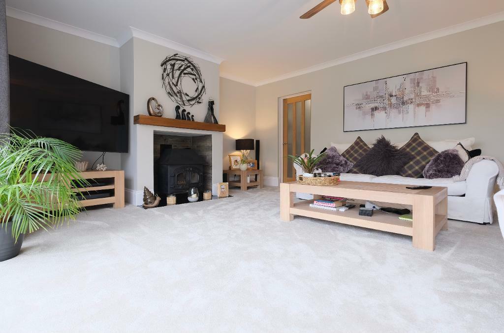 Sitting room and log burner