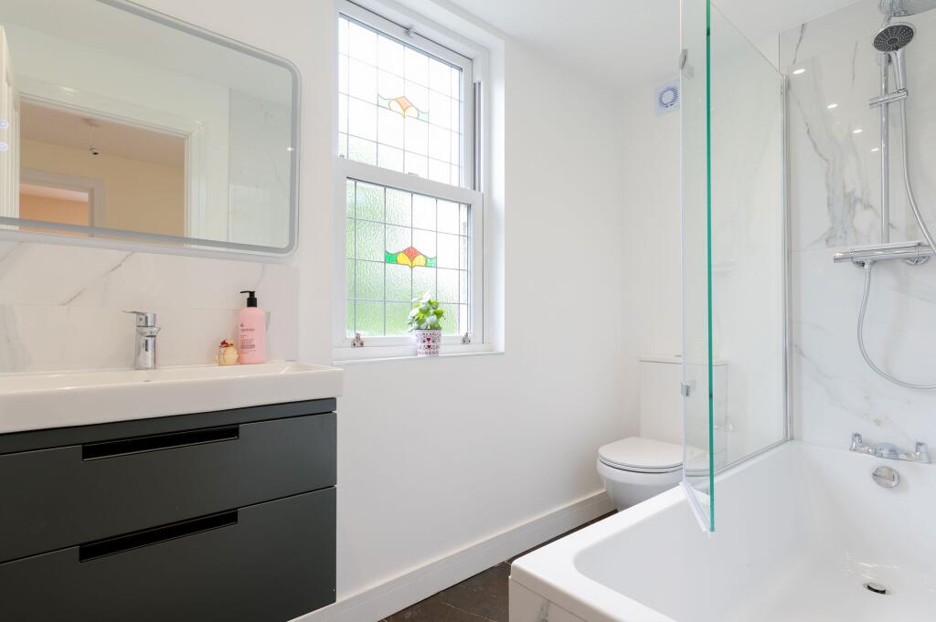 Four double bedrooms and two bathrooms