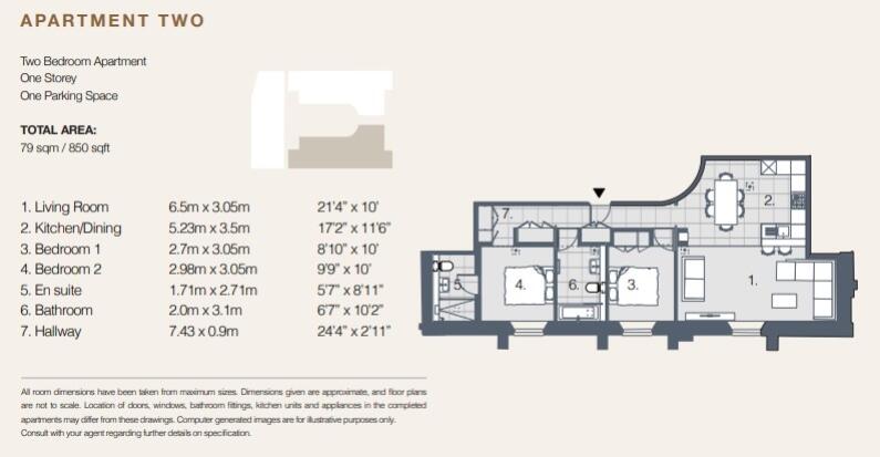 Floorplan Apt 2